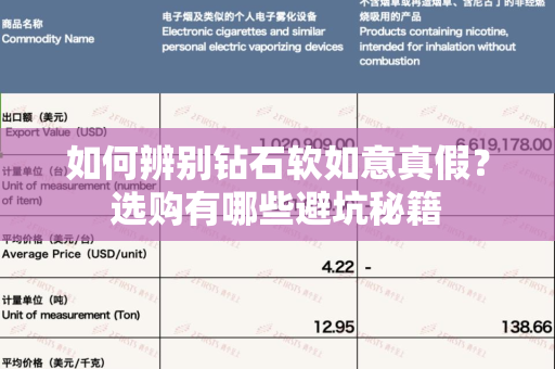 如何辨别钻石软如意真假？选购有哪些避坑秘籍